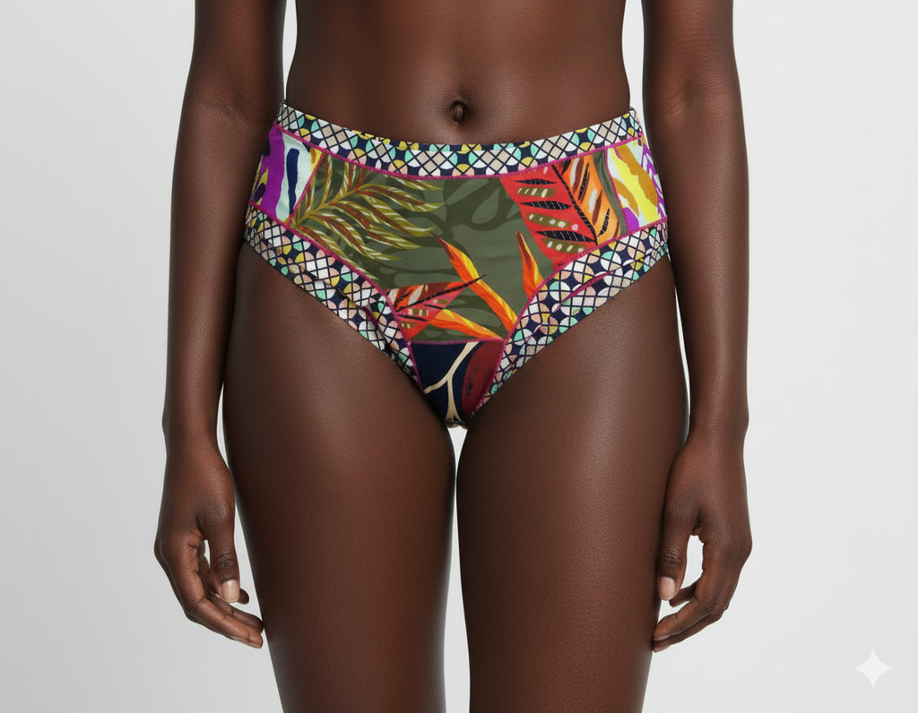 Brazilian Mid-Rise 2-in-1 Bikini & Underwear Bottom