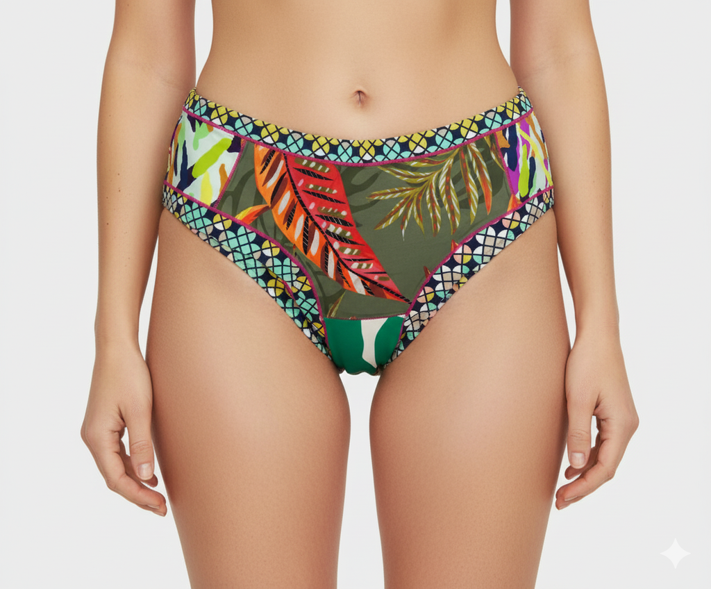 Brazilian Mid-Rise 2-in-1 Bikini & Underwear Bottom
